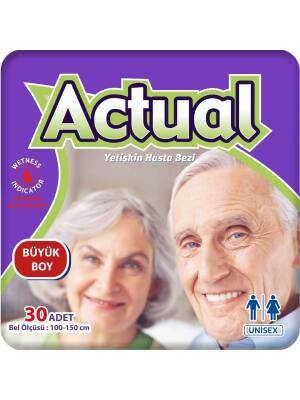 Actual Hasta Altı Bezi Büyük Boy 30'lu - Actual