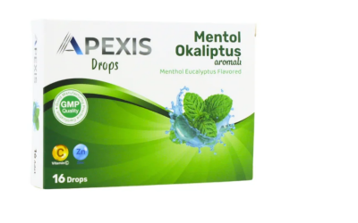 Apexis Drops Mentol Okaliptus Aromalı Pastil 16'lı - Apexis