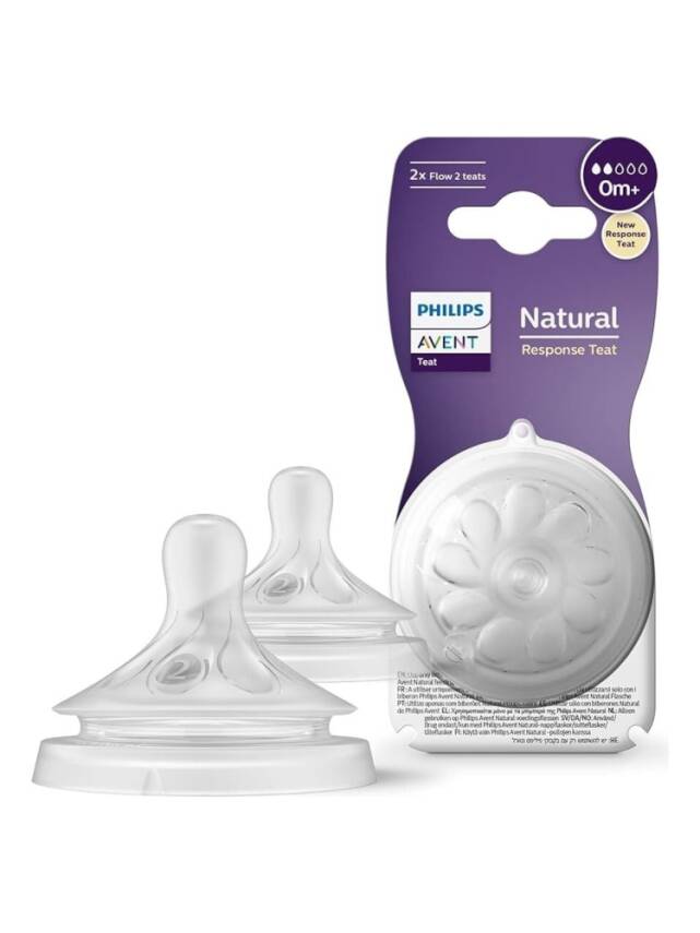 Avent Natural Response Biberon Emziği 2 Numara +0 Ay 2'li - 1