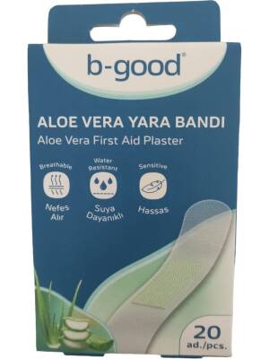 B-Good Aloe Vera Suya Dayanıklı Yara Bandı 20'li - B-good