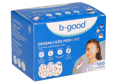 B-Good Göz Pedi Desenli Kız 5,7 x 7,2 cm - 100'lü - B-good
