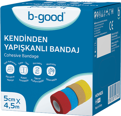 B-Good Kendinden Yapışkanlı Bandaj 5 cm x 4,5 m - 1