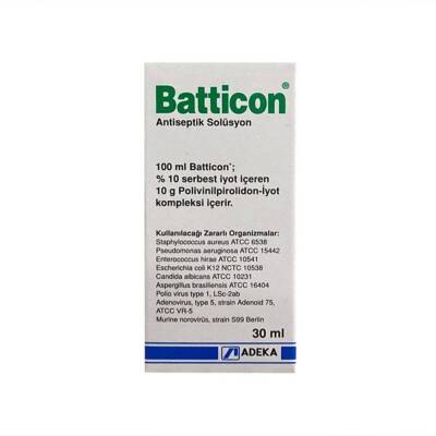 Batticon Antiseptik Solüsyon 30 ml - Batticon