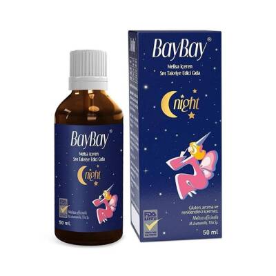 Baybay Night Melisa İçeren Bitkisel Damla 50 ml - Baybay Night
