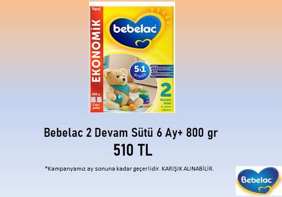 Bebelac 2 Devam Sütü 6 Ay+ 800 gr - 1