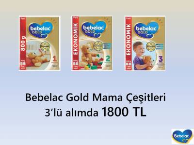 Bebelac Gold 1 Bebek Sütü 0-6 Ay 800 gr - Bebelac