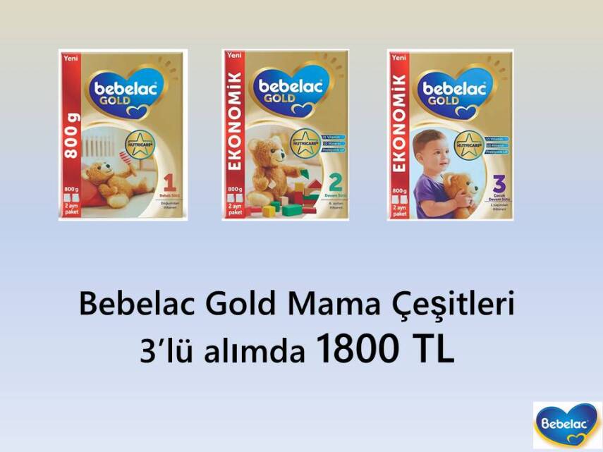 Bebelac Gold 1 Bebek Sütü 0-6 Ay 800 gr - 1