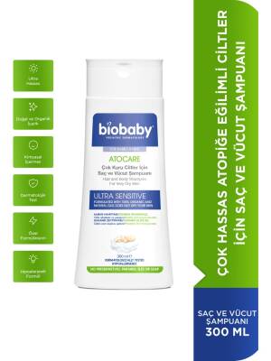 Biobaby Atocare Kuru ve Atopik Ciltler İçin Şampuan 300 ml - biobaby