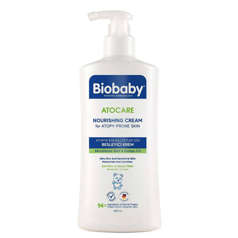 Biobaby Atocare Kuru ve Atopiye Eğilimli Ciltler İçin Krem 500 ml - 1