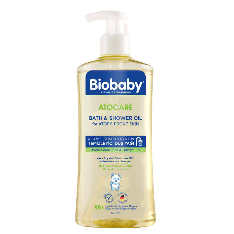 Biobaby Atocare Temizleyici Banyo Duş Yağı 500 ml - 1