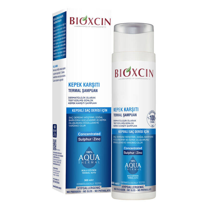 Bioxcin Aqua Kepek Karşıtı Termal Şampuan 300 ml + Yoğun Kepek Karşıtı Termal Şampuan 200 ml - 1
