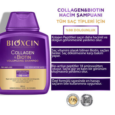 Bioxcin Collagen Biotin Hacim Şampuanı 300 ml - Bioxcin