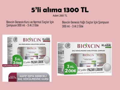 Bioxcin Genesis Kuru ve Normal Saçlar İçin Şampuan 300 ml - 3 Al 2 Öde - Bioxcin