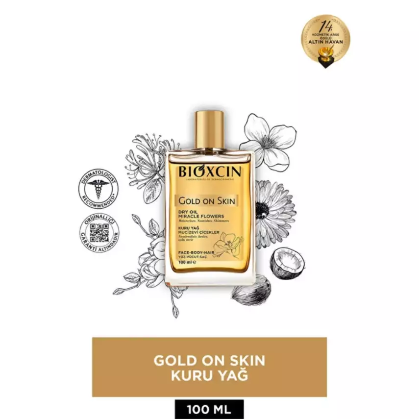 Bioxcin Gold On Skin Simsiz Kuru Yağ 100 ml - 1