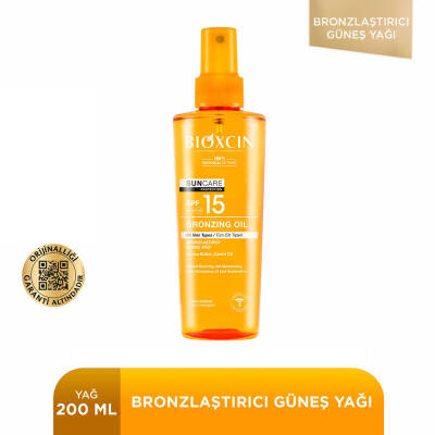Bioxcin Sun Care Bronzlaştırıcı Güneş Yağı SPF15 200 ml - Bioxcin