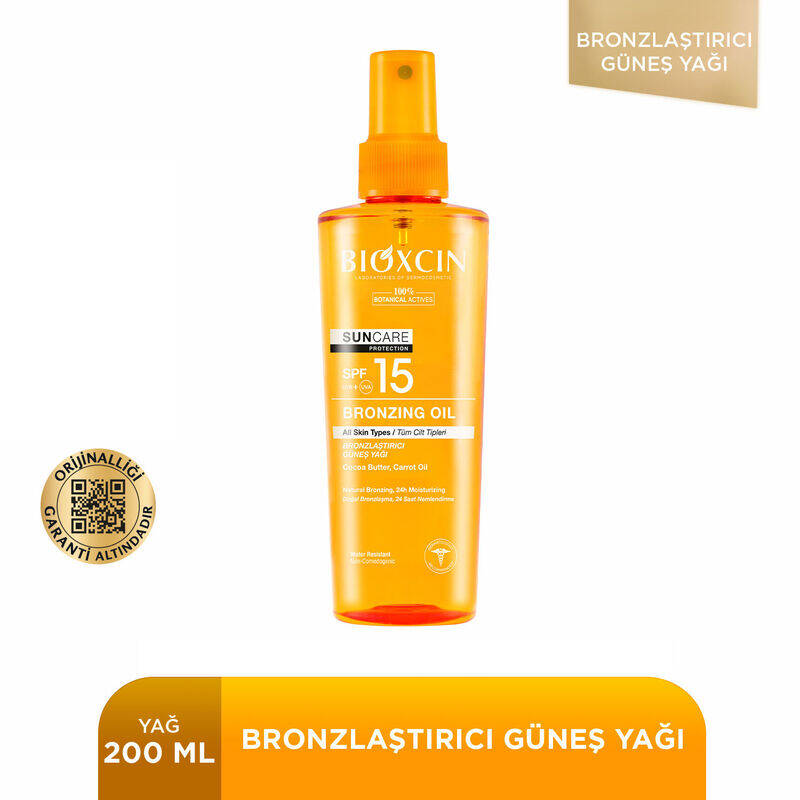 Bioxcin Sun Care Bronzlaştırıcı Güneş Yağı SPF15 200 ml - 1