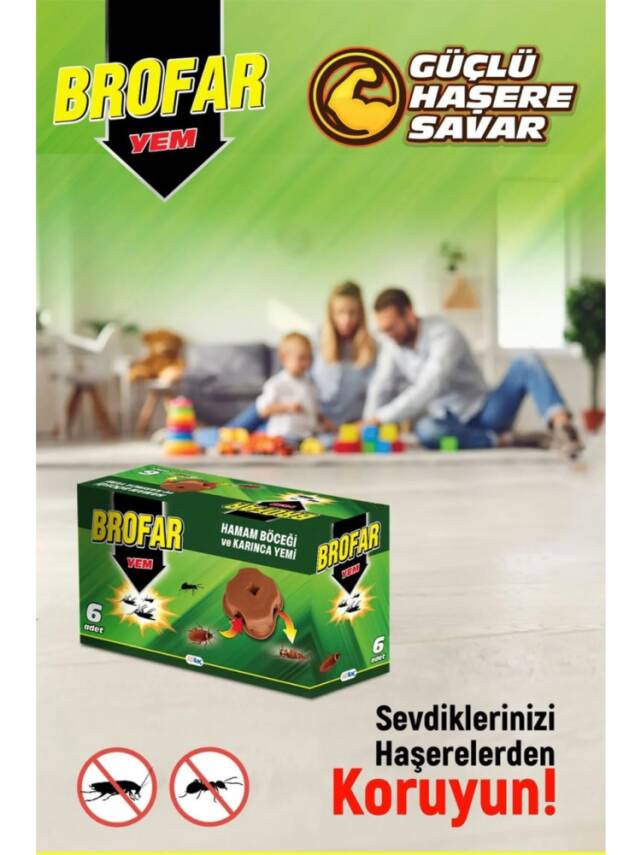 Brofar Hamamböceği ve Karınca Yemi 6'lı - 1