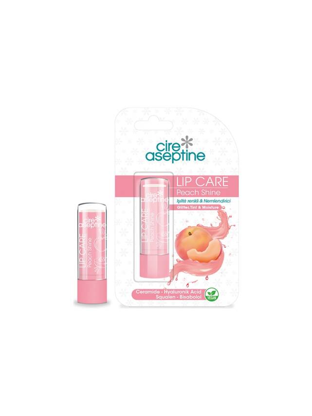 Cire Aseptine Lip Care Peach Shine Renkli Dudak Bakım Kremi 4,5 gr - 1