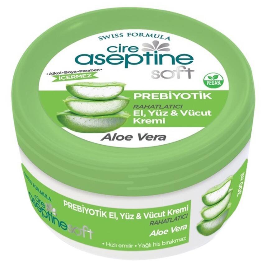 Cire Aseptine Soft Aloe Vera Özlü Prebiyotik Krem 200 ml - 1