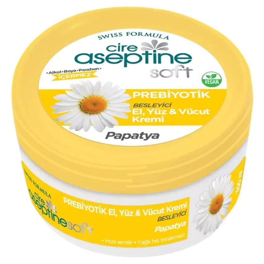 Cire Aseptine Soft Papatya Özlü Prebiyotik Krem 200 ml - 1