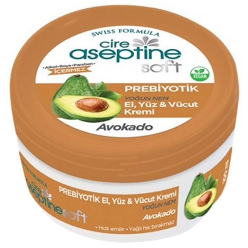 Cire Aseptine Soft Prebiyotik Avokado El Yüz ve Vücut Kremi 30 ml - 1
