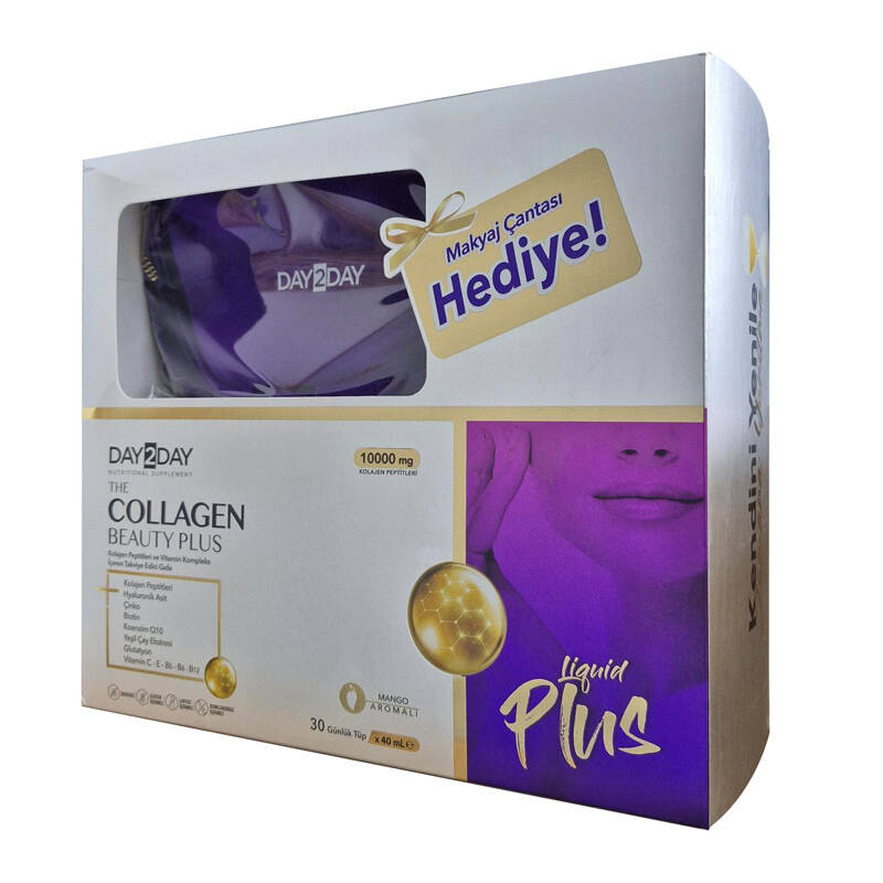 Day2day The Collagen Beauty Plus 30 Tüp + Makyaj Çantası Hediyeli - 1