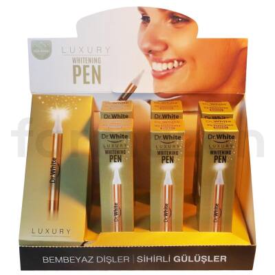 Dr. White Luxury Whitening Pen Gold Diş Beyazlatma Kalemi 2 ml Standt 6'lı - Dr. White