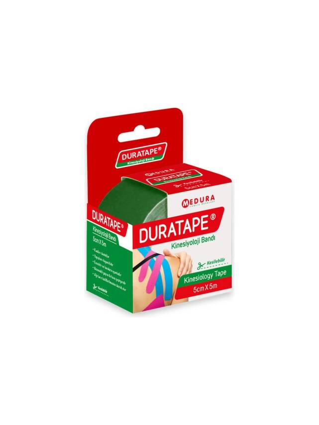 Duratape Kinesioloji Bandı Yeşil 5 cm x 5 m - 1