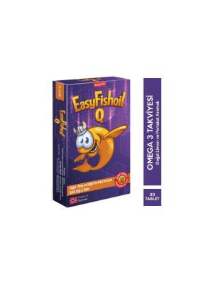 EasyFishoil Q 30 Çiğneme Tableti - EasyFishoil