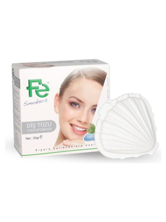 Fe Beyazlatıcı Diş Tozu Smokers Naneli 50 gr - 1