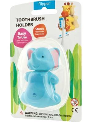 Flipper Hijyenik Diş Fırçası Kabı Fil - Flipper