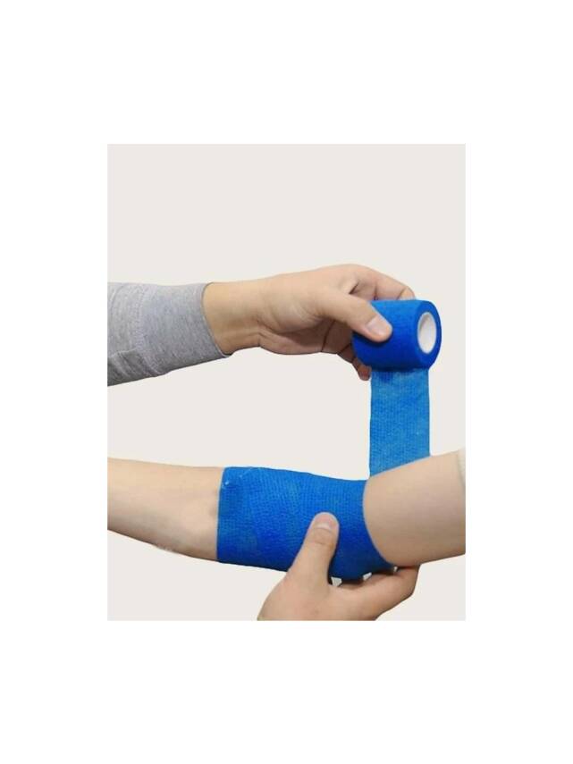 Iron Coban Cohesive Bandaj 7,5x4,5 cm - Mavi - 1