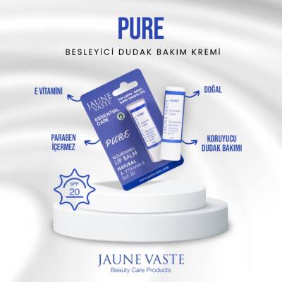 Jaune Vaste Essential Care SPF20+ Natural & E Vitamini SPF20+ Lip Stick 5 gr - Jaune Vaste