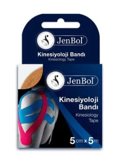 Jenbol Kinesiology Tape Ağrı Bandı 5 cm x 5 m - Ten Rengi - 1