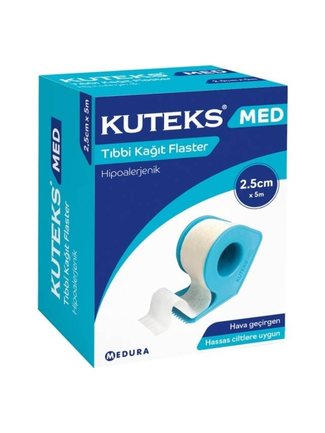 Kuteks Med Kağıt Flaster 2,5 cm x 5 m - 1