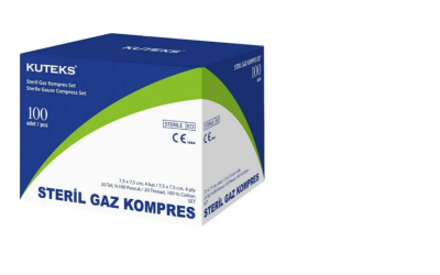 Kuteks Steril Gaz Kompres Eko 7.5 x 7.5 cm (2x25) 50'li - Kuteks