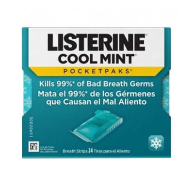 Listerine Coolmint Damak Strips Tekli 24 Yaprak - Listerine