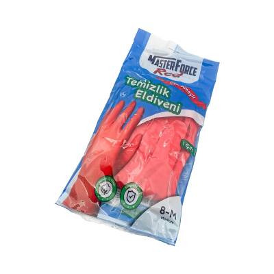 Masterforce Kırmızı Temizlik Eldiveni Medium No: 8 - 8,5 - Masterforce