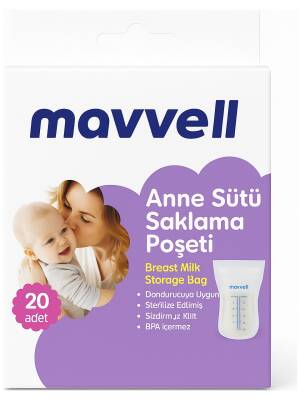 Mavvell Anne Sütü Saklama Poşeti 20 Adet - Mavvel