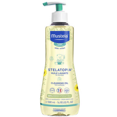 Mustela Stelatopia Huile Lavante Cleansing Oil 500 ml - Mustela