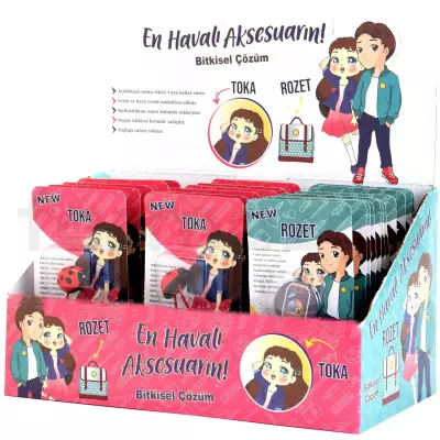 New Bit Tokası & Bit Rozet Standı - 12 Bit Rozeti + 12 Bit Tokası - 1