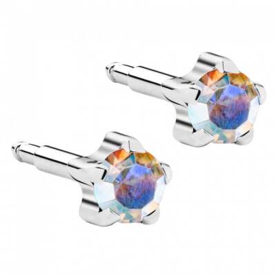 NİNA KULAK KÜPESİ BEYAZBEYAZ ROCK KRİSTAL - Nina