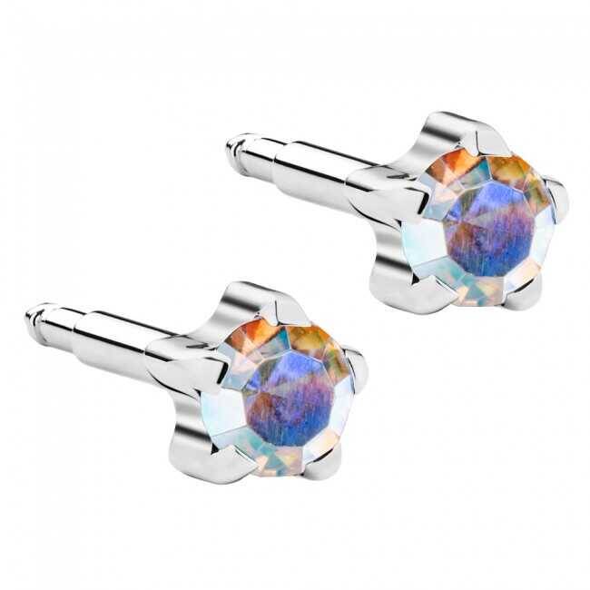 NİNA KULAK KÜPESİ BEYAZBEYAZ ROCK KRİSTAL - 1