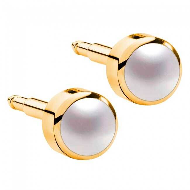 NİNA KULAK KÜPESİ GOLD BEYAZ - 1