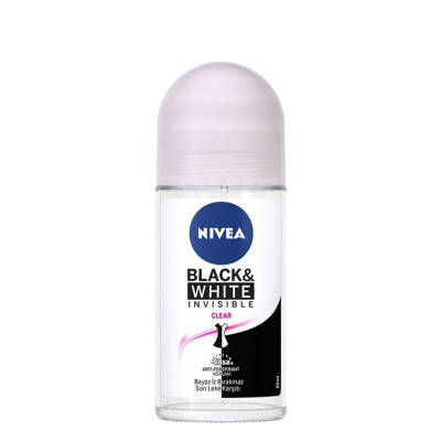 Nivea Invisible For Black & White Roll-On Clear 50 ml - Nivea