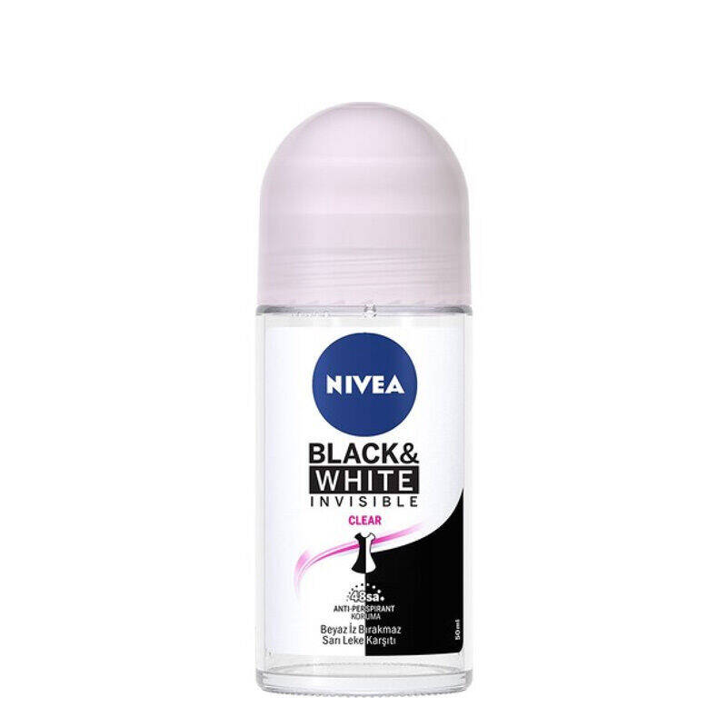Nivea Invisible For Black & White Roll-On Clear 50 ml - 1