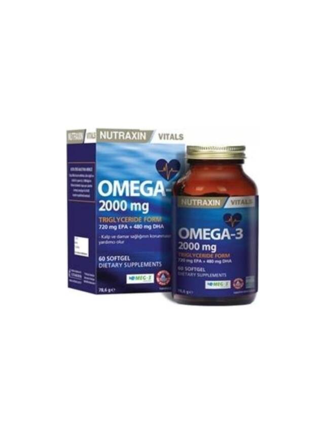 Nutraxin Omega-3 2000 mg 60 Kapsül - 1