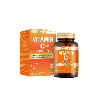 Nutraxin Vitamin C 500 mg 30 Çiğneme Tablet - Nutraxin
