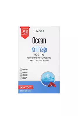 Ocean Krill Oil 500 mg 45 Kapsül - %50 Daha Fazla - 1