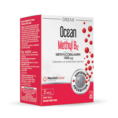 Ocean Methyl B12 Sprey 1000 mg 5 ml - Orzax Ocean